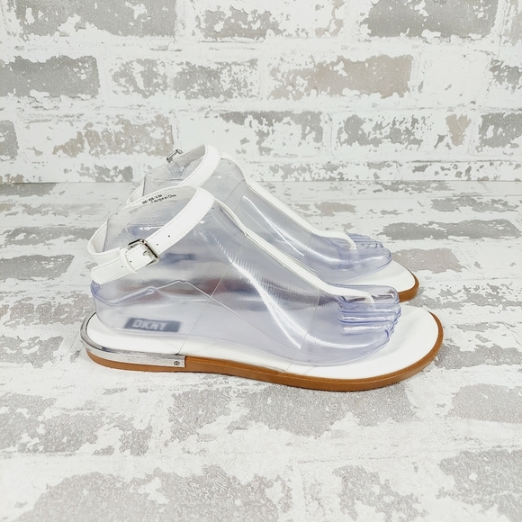 New DKNY Women's Ava Ankle-Strap Thong Sandals D654 - Picture 4 of 12